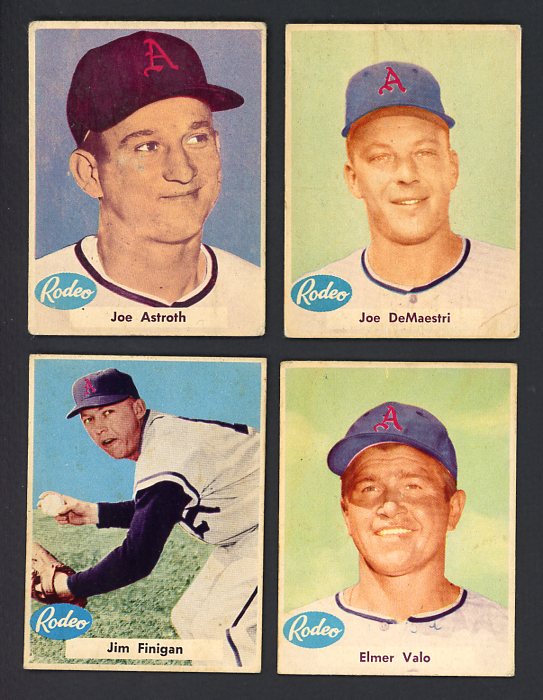 1956 Rodeo Meats Kansas City A's Complete Set EX-MT Slaughter 451231