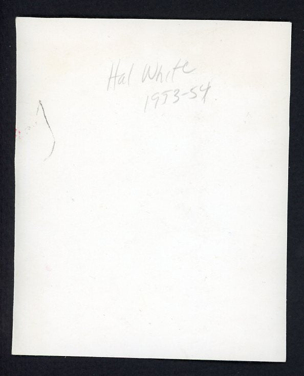 1954 Hunters Wieners Proof Photo Hal White Cardinals VG-EX 467947