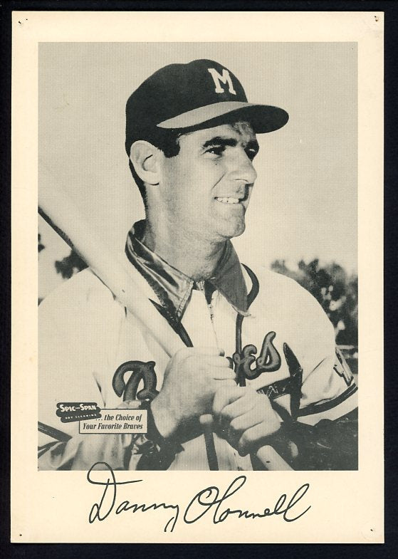 1953-57 Spic And Span Danny O'Connell Braves GD-VG 483024