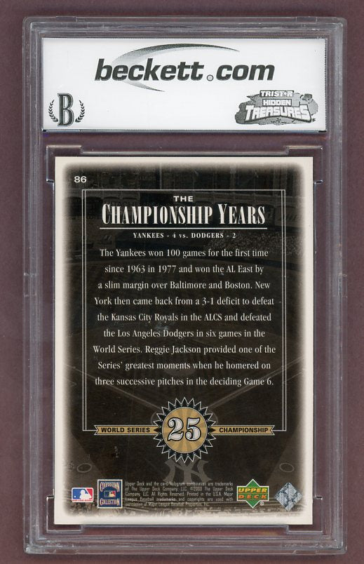 2000 UD Yankees Legends #086 Reggie Jackson BCCG 10 525880