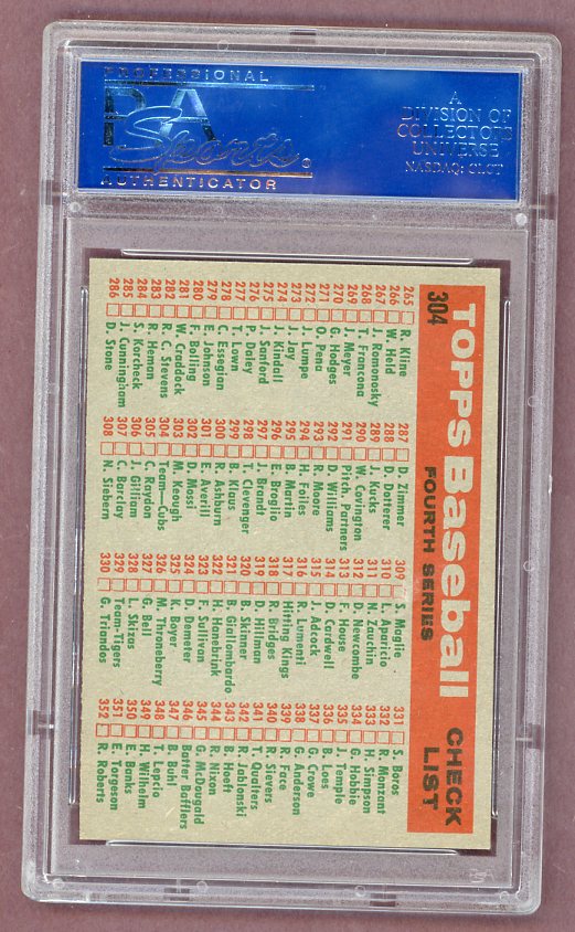 1959 Topps Baseball #304 Chicago Cubs Team PSA 7 NM 526440