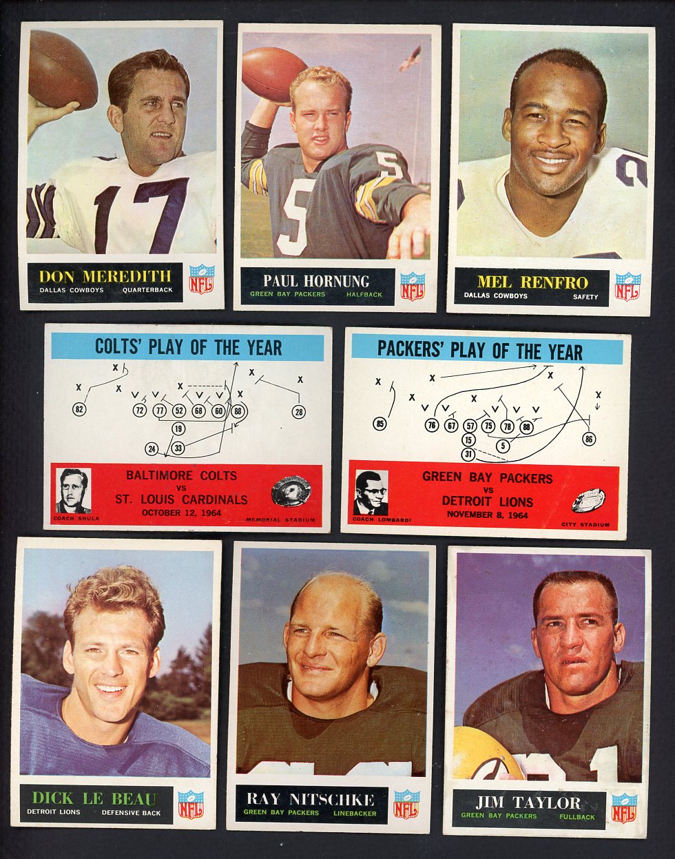 1965 Philadelphia Part Set Lot 126 Diff EX+/EX-MT Hornung Meredith 533234