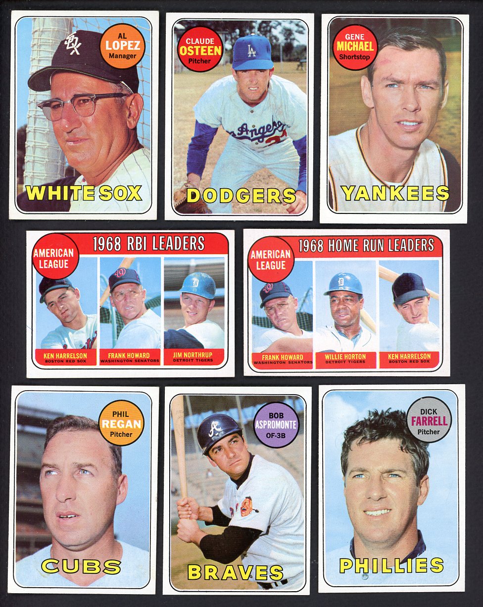 1969 Topps Part Set Lot 35 Diff EX-MT Lopez Osteen Michael 533241