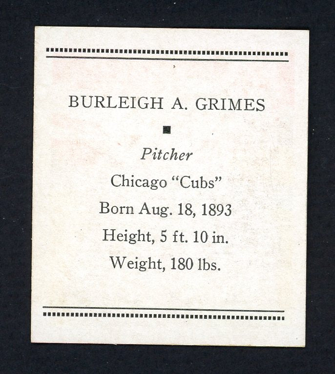 1933 Tattoo Orbit Burleigh Grimes Cubs EX+/EX-MT 533264