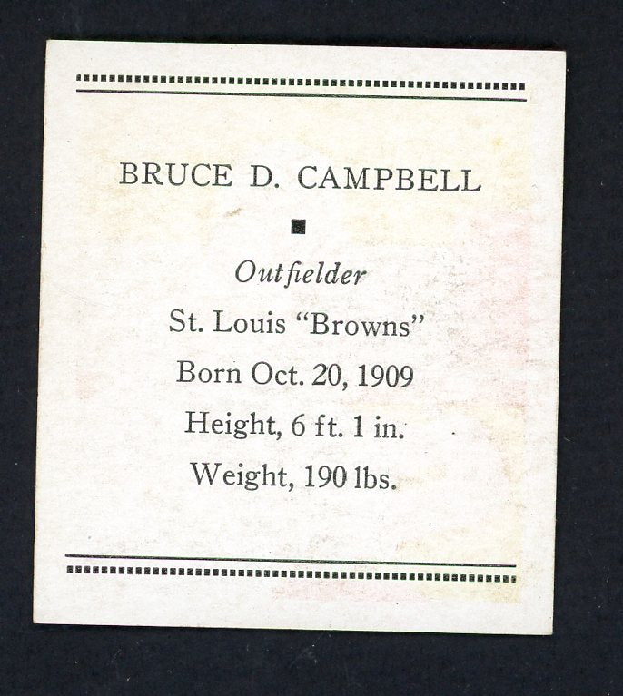 1933 Tattoo Orbit Bruce Campbell Browns EX-MT 533270