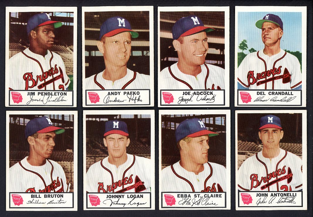 1953 Johnston Cookies Part Set Lot 13 Diff EX+/EX-MT Adcock Pafko 533411