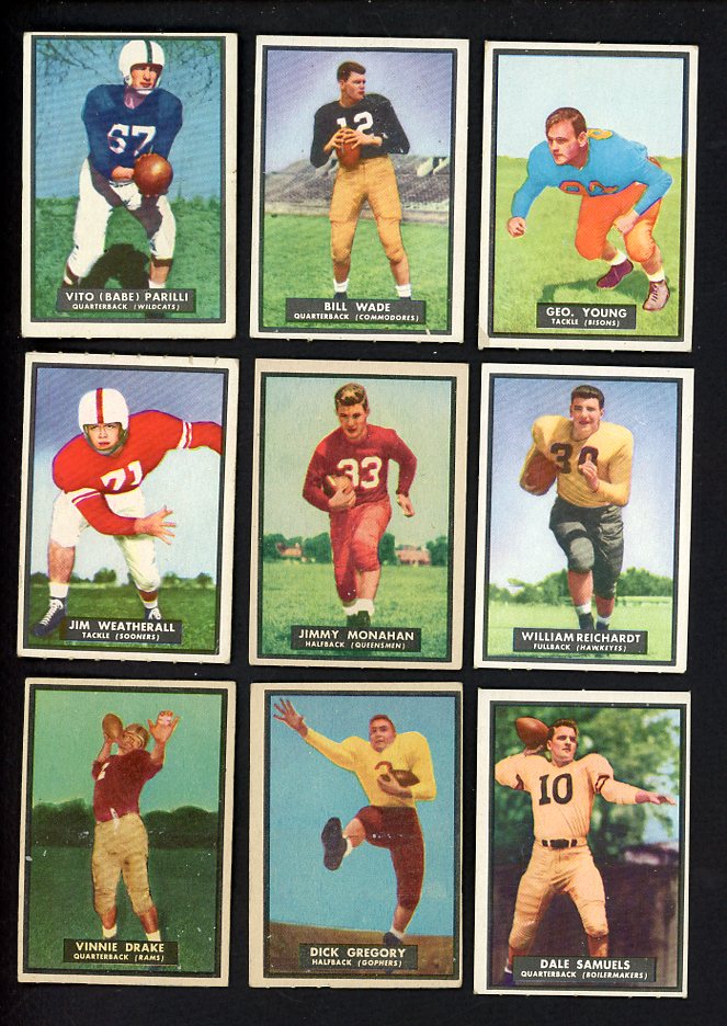 1951 Topps Magic Part Set Lot 36 Diff EX-MT Wade Parilli 533433
