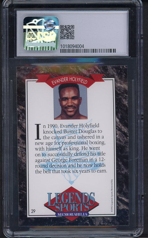 1992 Legends #029 Evander Holyfield Boxer CSG 4 VG-EX 534018