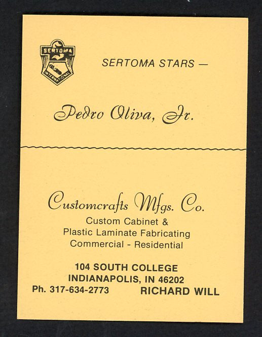 1977 Sertoma Stars Tony Oliva Twins NR-MT 536676