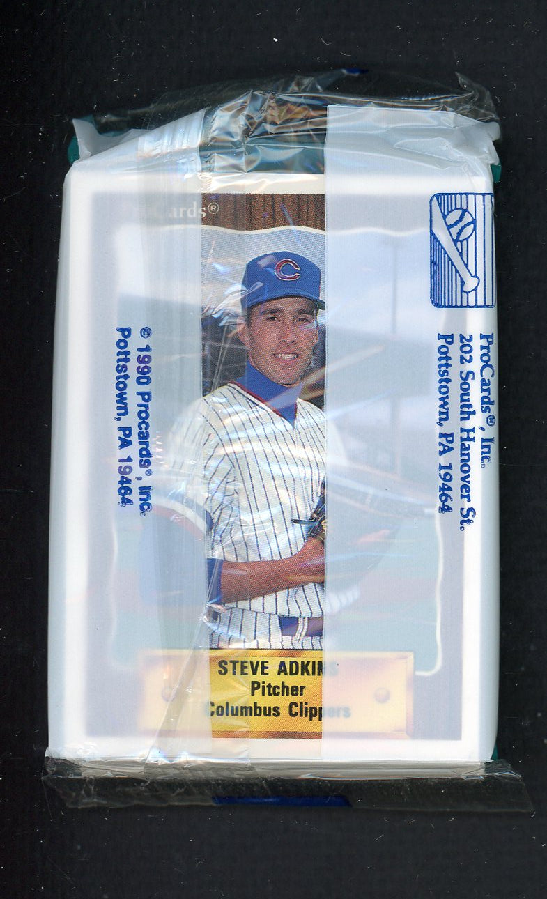1990 Pro Card Columbus Clippers Complete Set Jim Leyritz 543794