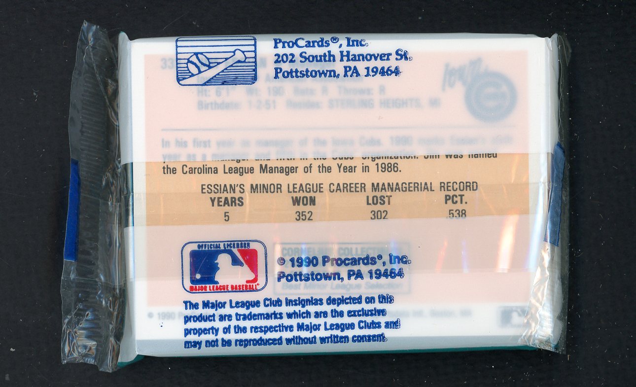 1990 Pro Card Iowa Cubs Complete Set Gary Varsho 543816