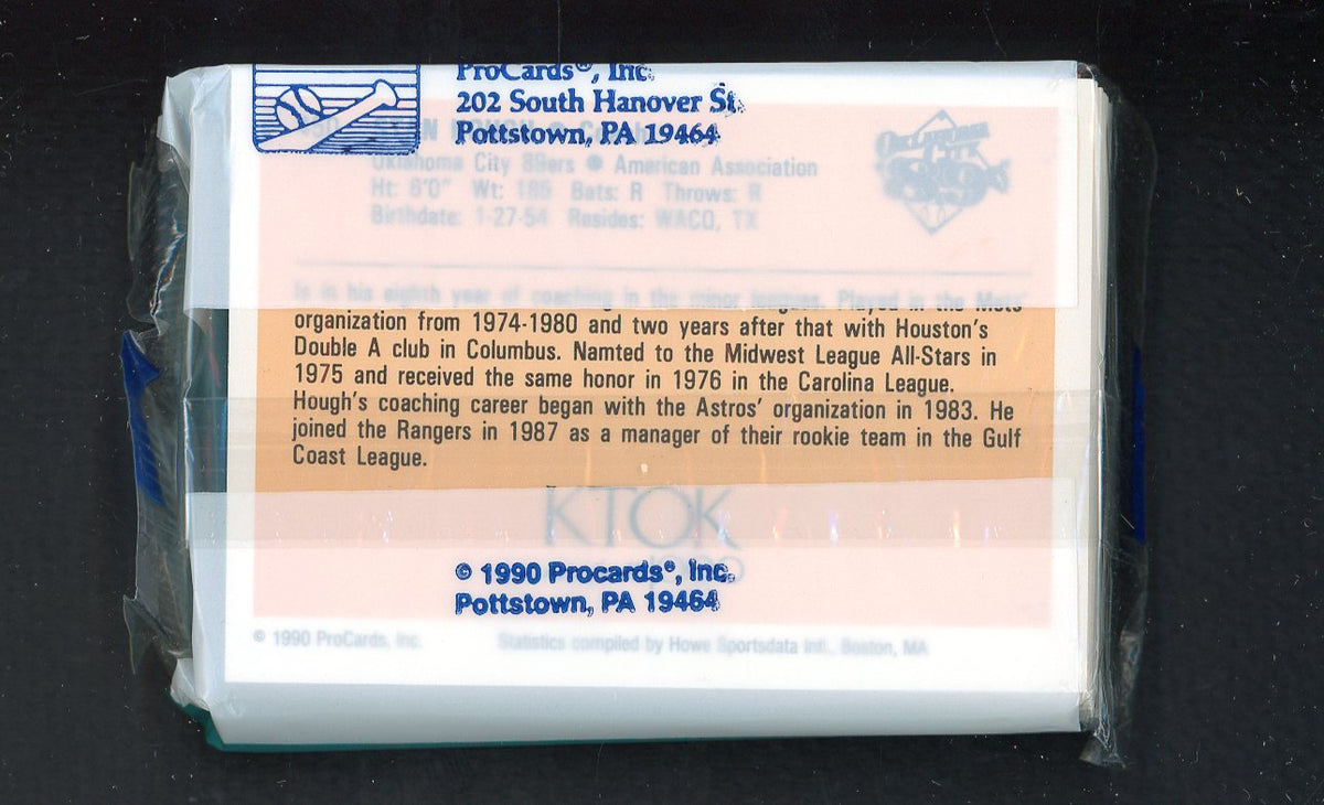 1990 Pro Card Oklahoma City 89ers Complete Set Juan Gonzalez 543838