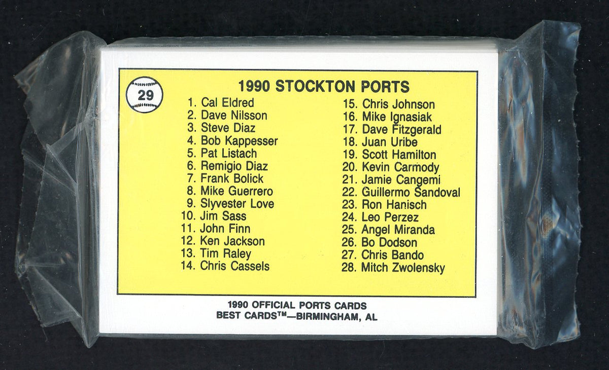1990 Best Stockton Ports Complete Set Cal Eldred 543871