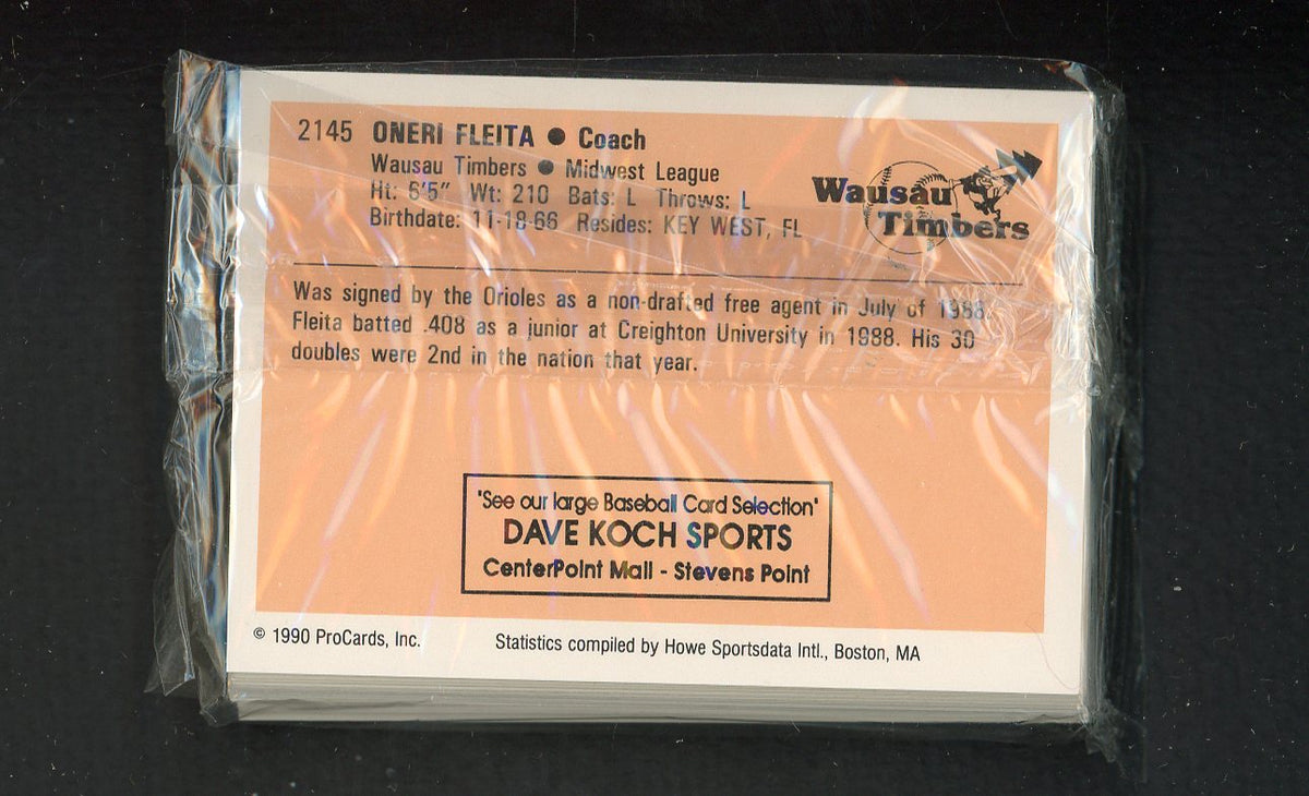 1990 Pro Card Wausau Timbers Complete Set Mike Young 543886