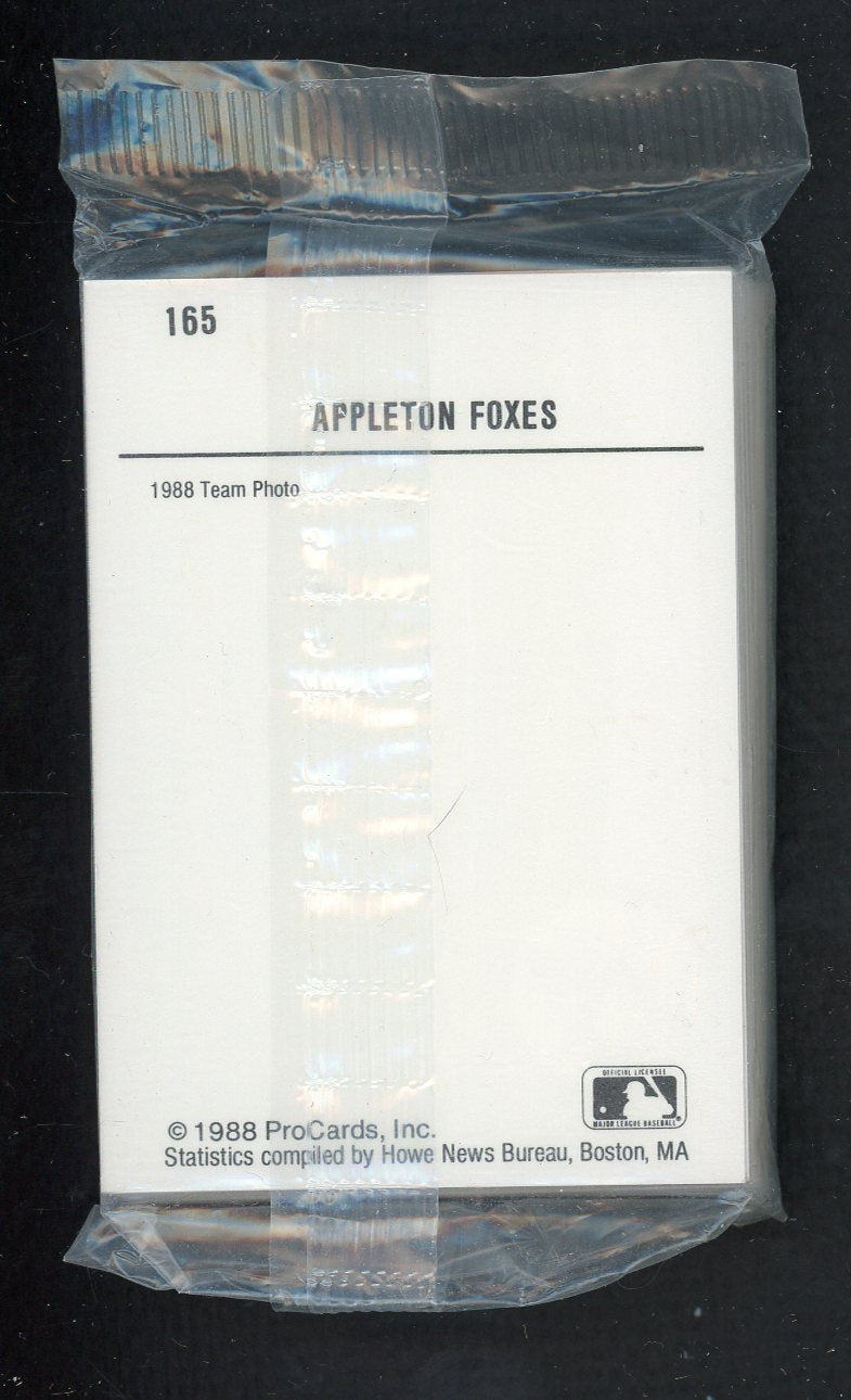 1988 Pro Card Appleton Foxes Complete Set Terry Shumpert 543890