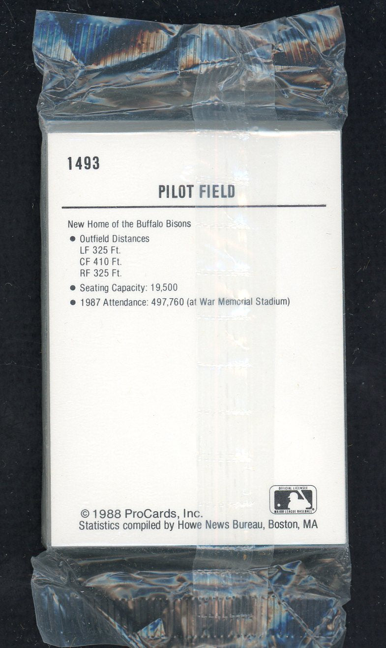 1988 Pro Card Buffalo Bisons Complete Set Felix Fermin 543899