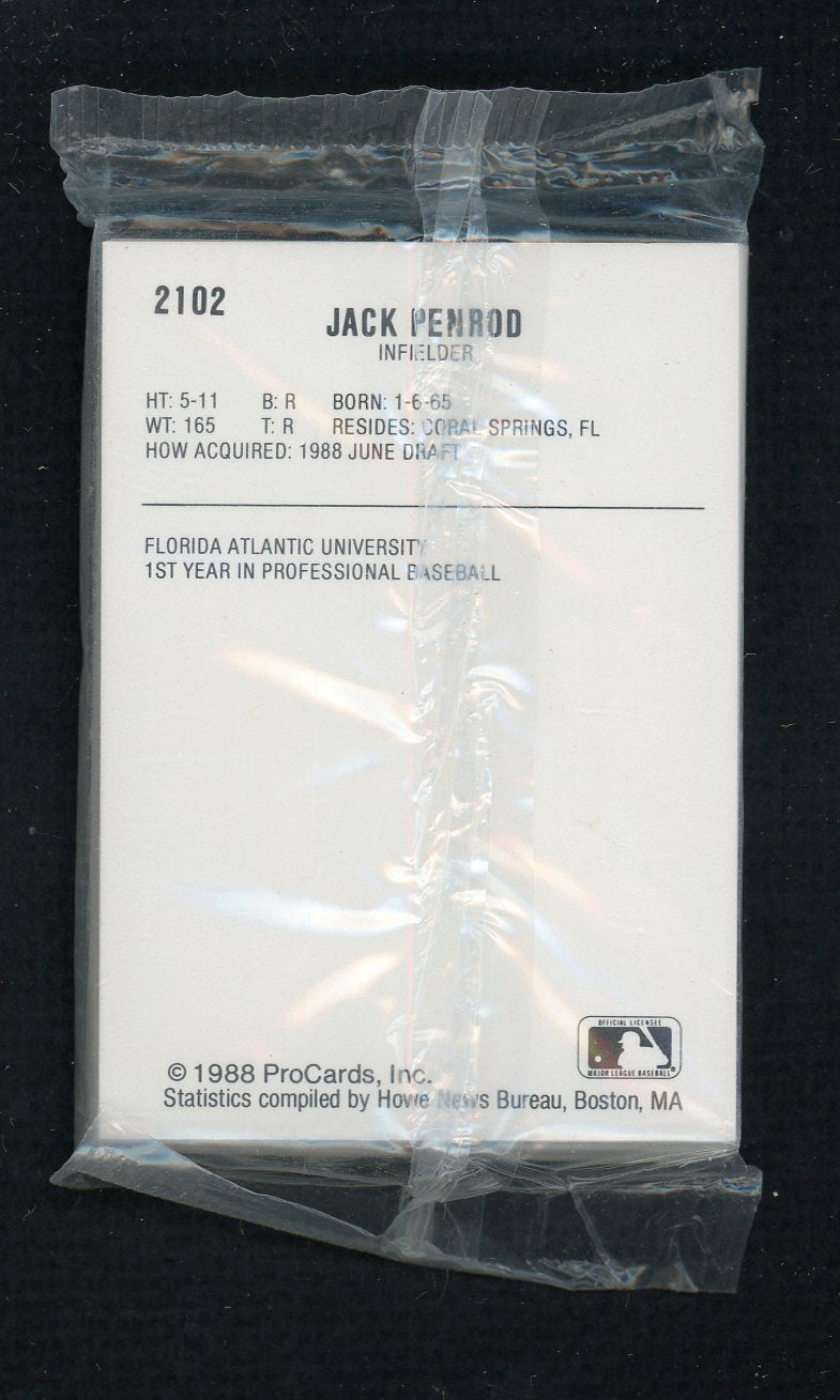 1988 Pro Card Pocatello Giants Complete Set Kevin Rogers 543949
