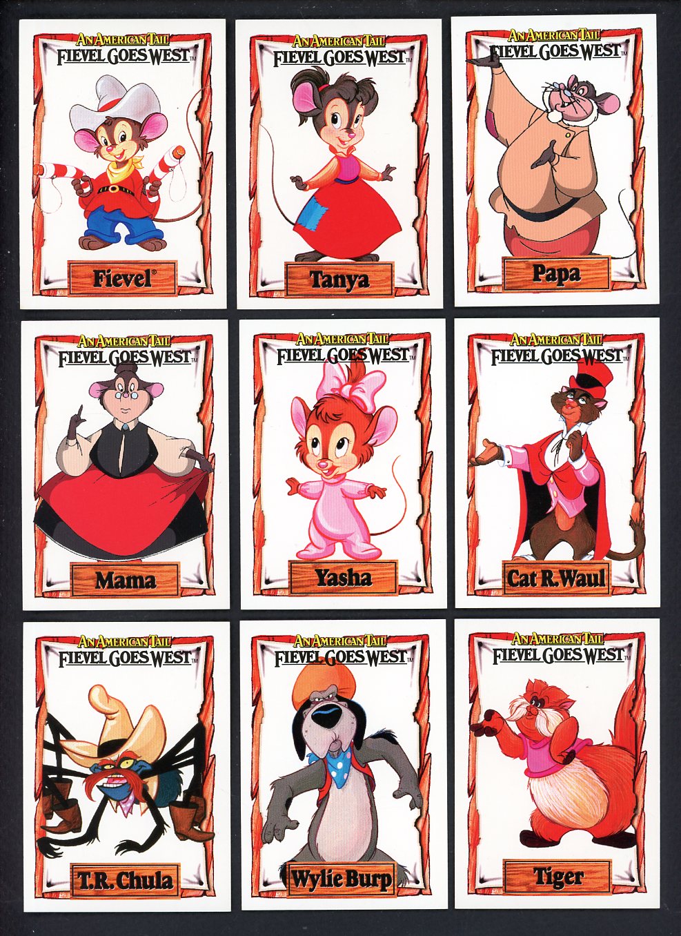 1991 Impel Fievel Goes West Complete Set 544905