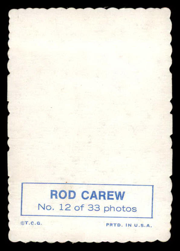 1969 Topps Deckle Edge #012 Rod Carew Twins Signed Autographed