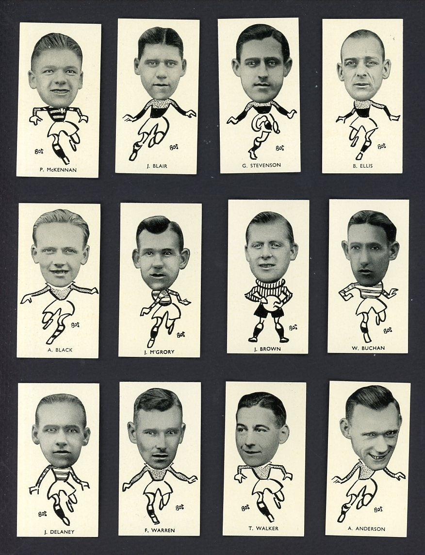 1938 Sinclair Well Known Footballers Complete Set 549115