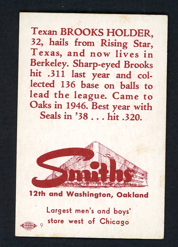 1948 Smiths Clothing #002 Brooks Holder Oaks EX-MT 551336