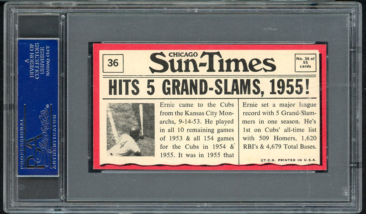 1971 Topps Baseball Greatest Moments #036 Ernie Banks Cubs PSA 6.5 EX-MT+ 555283