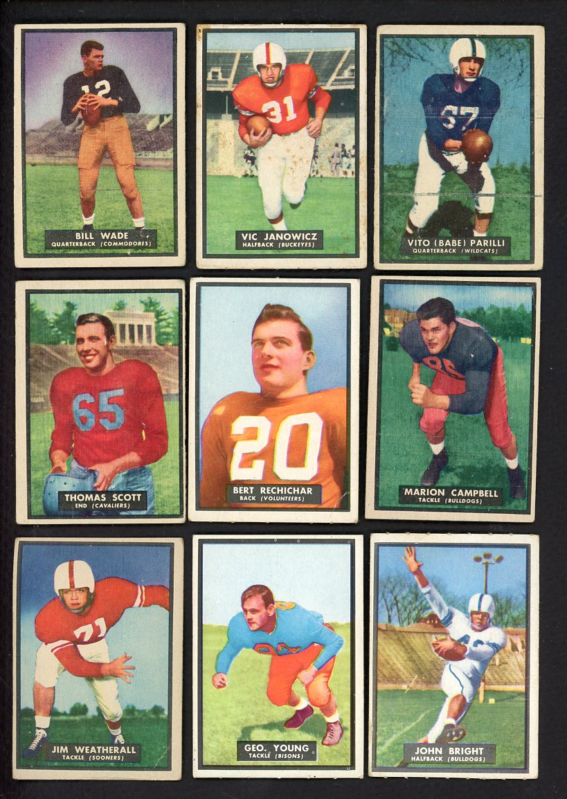 1951 Topps Magic Football Complete Set VG-EX/EX Janowicz Wade 555346