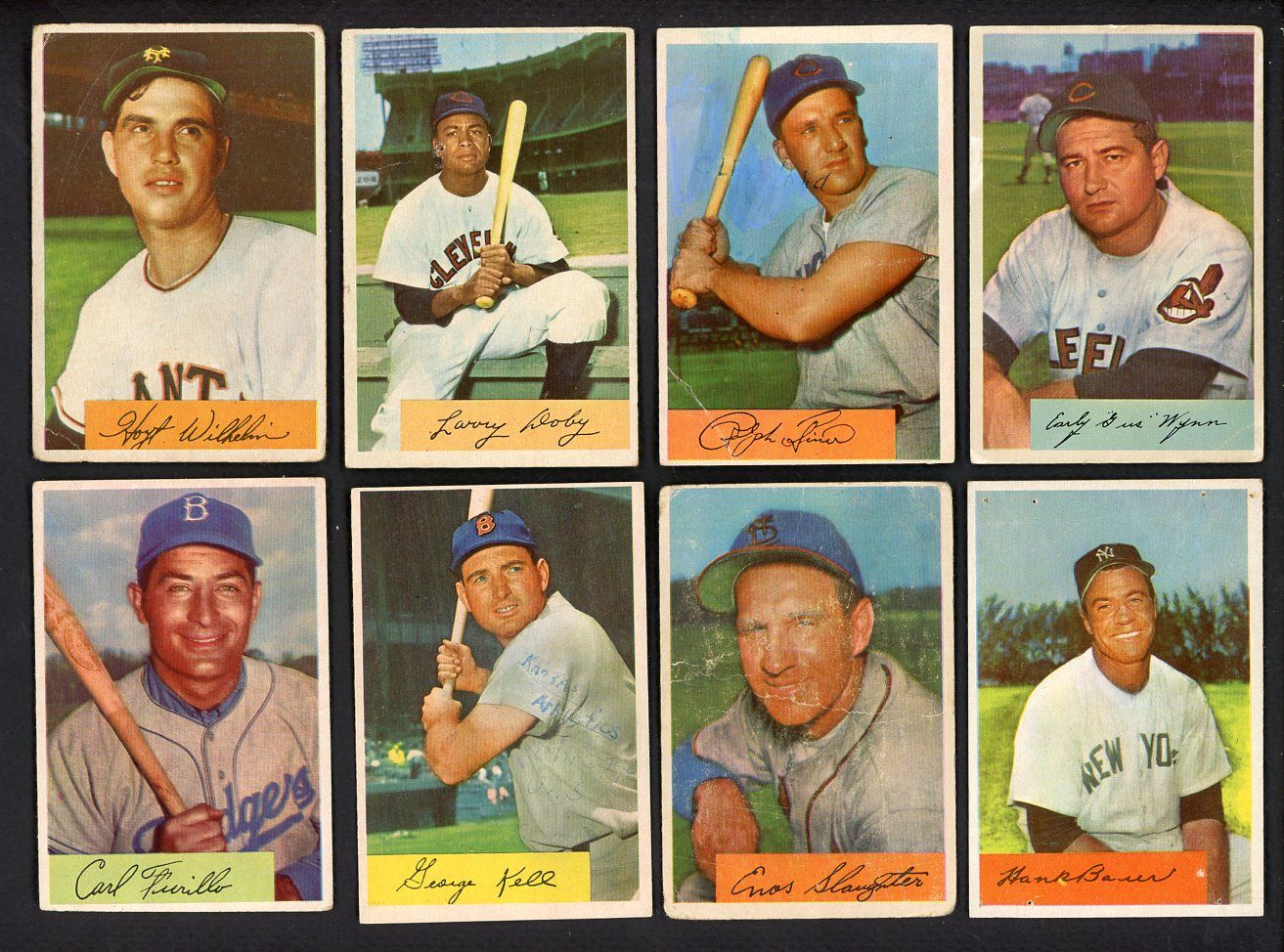 1954 Bowman Set Lot 70 Diff Bargain Grade Doby Kiner Wilhelm 555401
