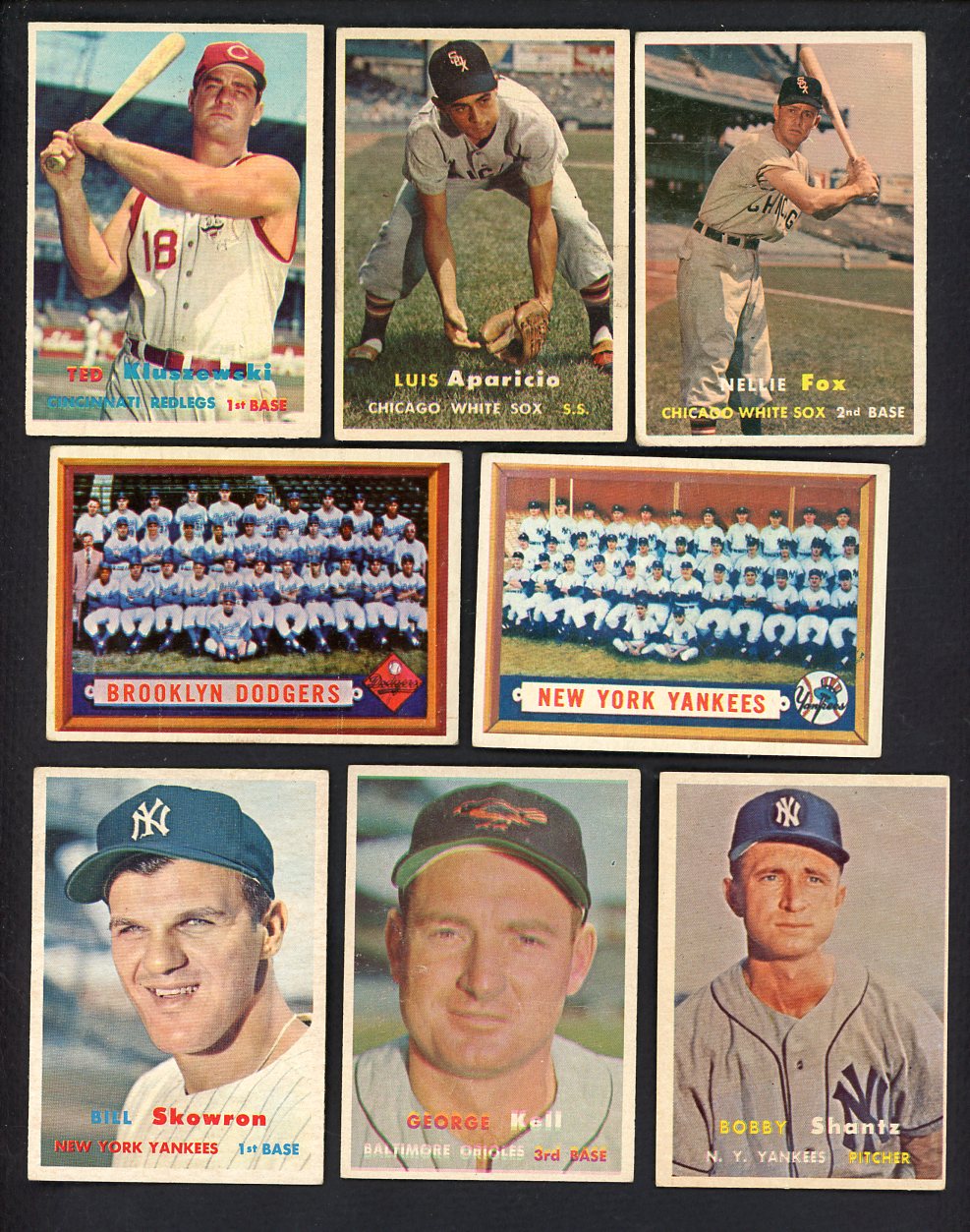 1957 Topps Set Lot 76 Diff VG Aparicio Fox Kell Shantz 555484