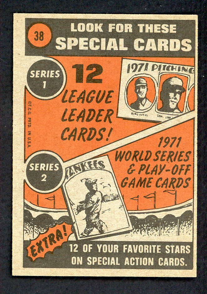 1972 Topps Baseball #038 Carl Yastrzemski IA Red Sox EX-MT 556566