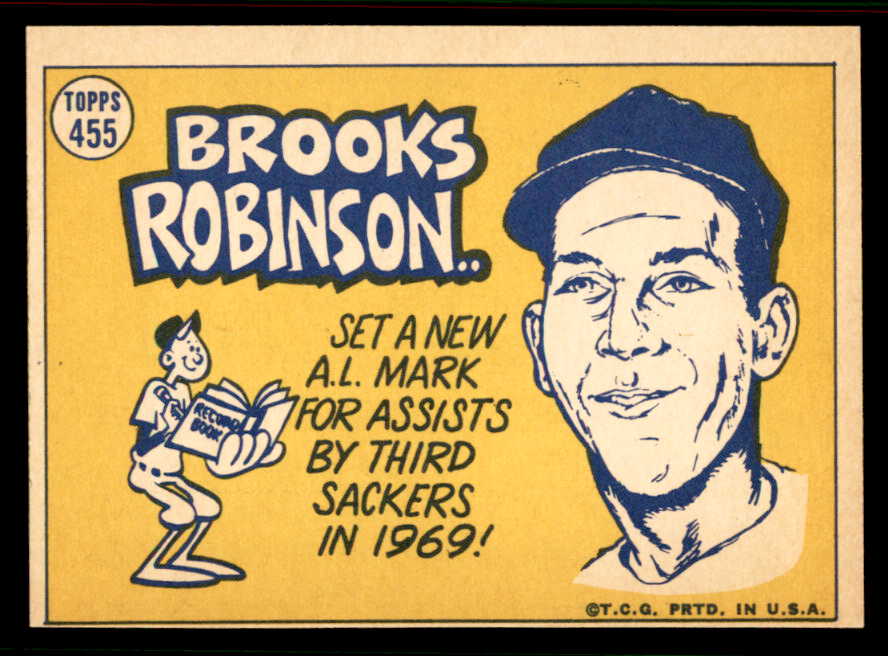 1970 Topps Baseball #455 Brooks Robinson A.S. Orioles NR-MT 556898