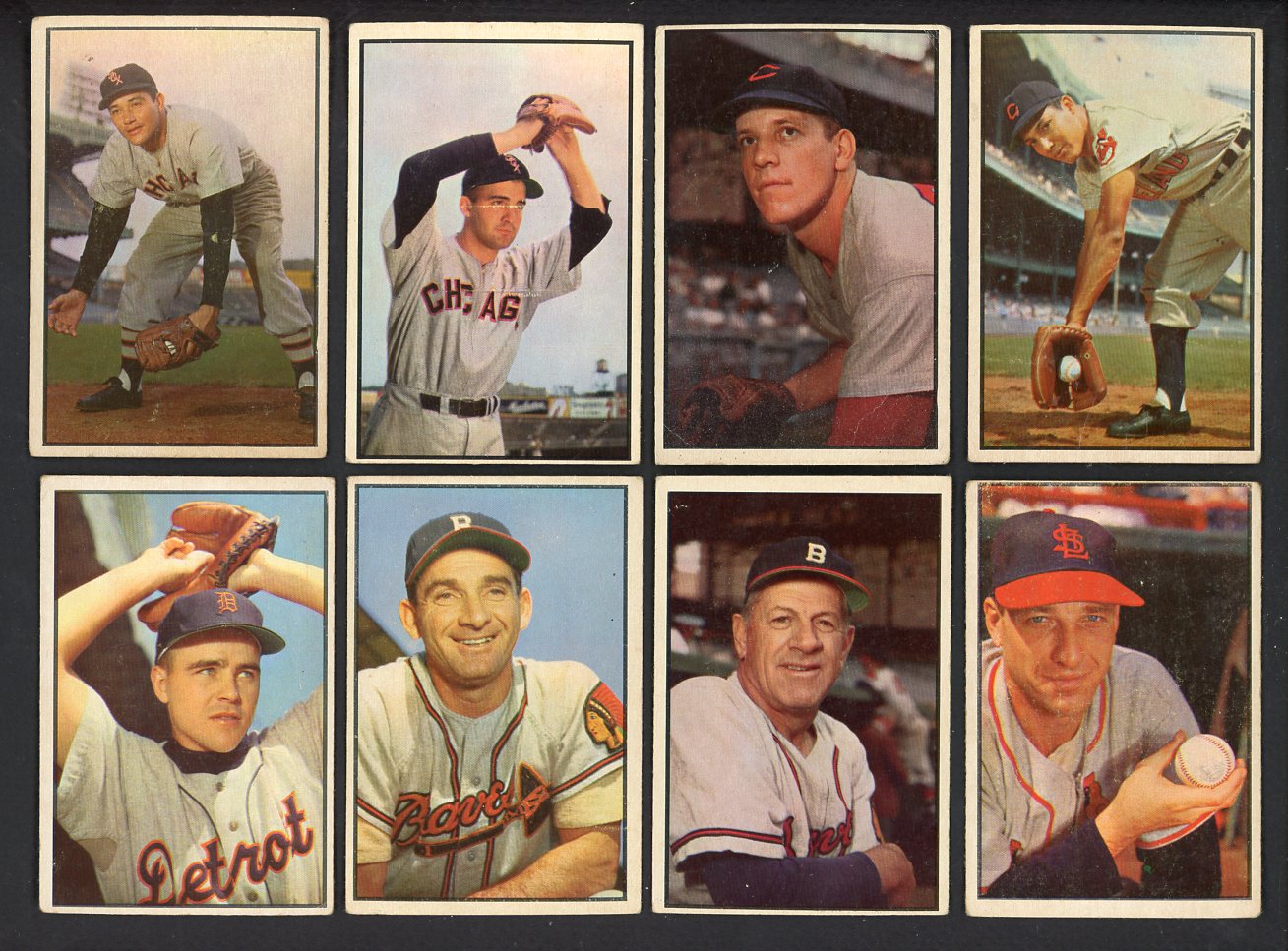 1953 Bowman Set Lot 15 Diff VG-EX Nuxhall Pierce Grimm 557769