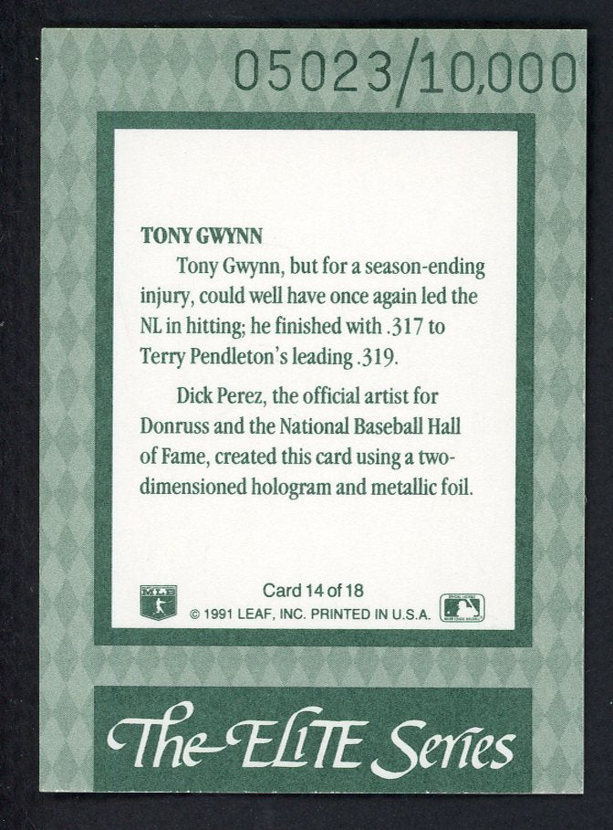 1992 Donruss Elite #014 Tony Gwynn Padres 557845