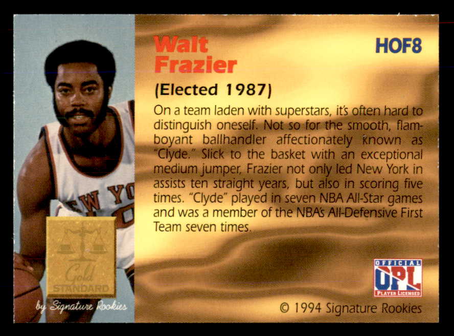 1994 Signature Rookies #008 Walt Frazier Autograph 558008