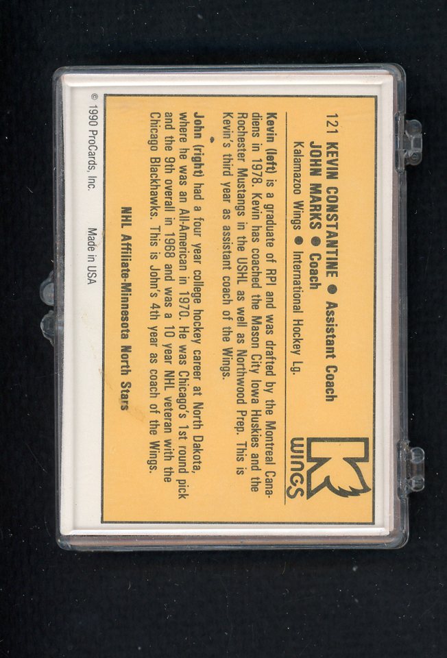 1990 Pro Card Kalamazoo Wings Complete Set 559819