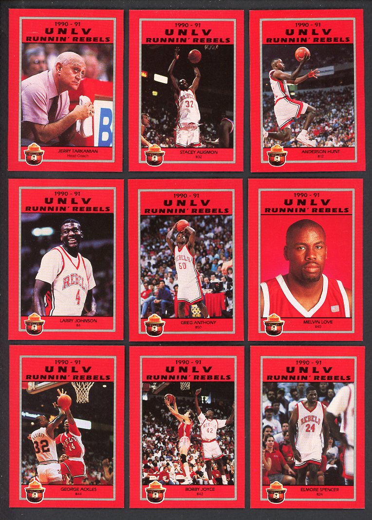 1990 Police UNLV Running Rebels Complete Set 559890