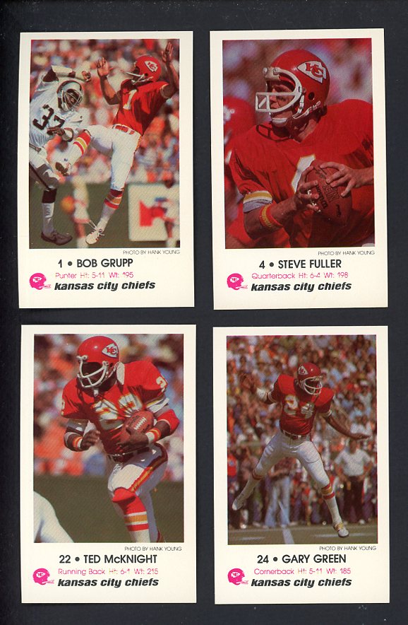 1979 Police Kansas City Chiefs Complete Set 559926