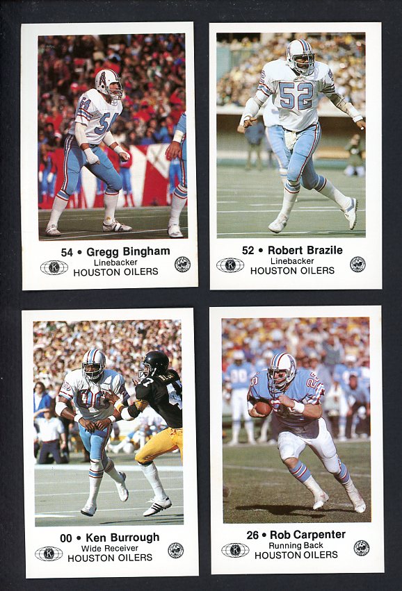 1980 Police Houston Oilers Complete Set 559932