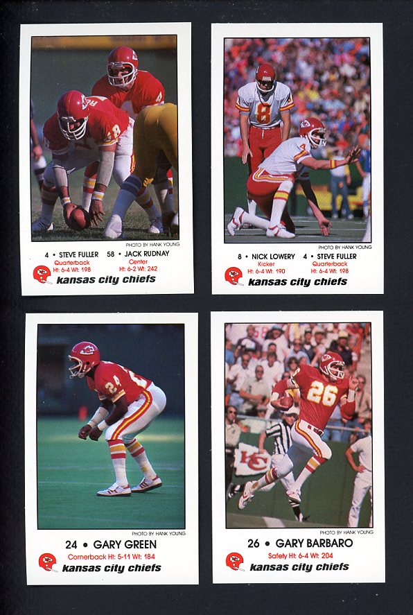 1981 Police Kansas City Chiefs Complete Set 559942