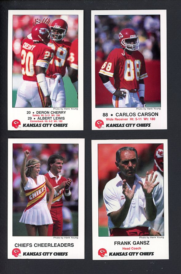 1987 Police Kansas City Chiefs Complete Set 559979