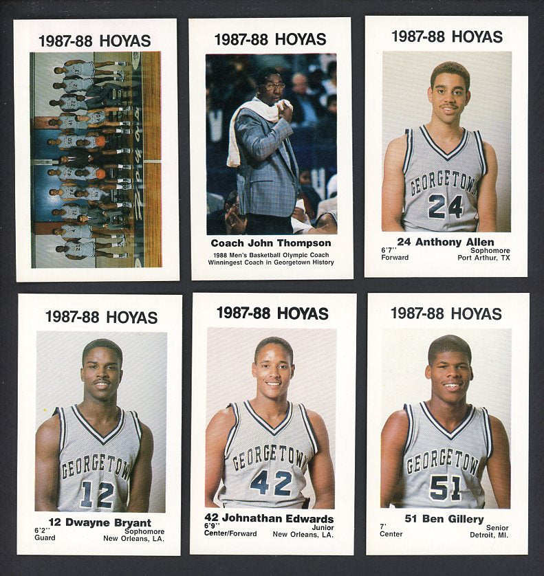 1987 Police Georgetown Hoyas Complete Set 559993