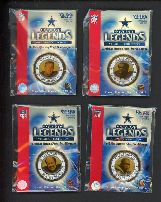 2005 Players Dallas Cowboys Medallions Complete Set 560007