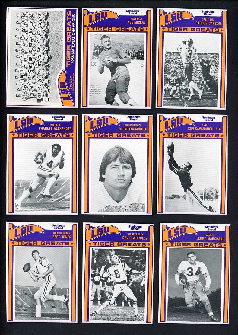 1983 Sunbeam LSU Tigers Complete Set 560008