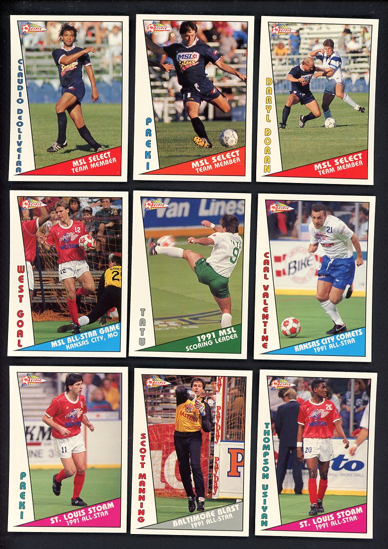 1991 Pacific MSL Soccer All Stars Inserts Complete Set 560027