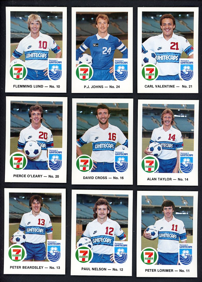 1983 7-11 Vancouver Whitecaps Complete Set 560037