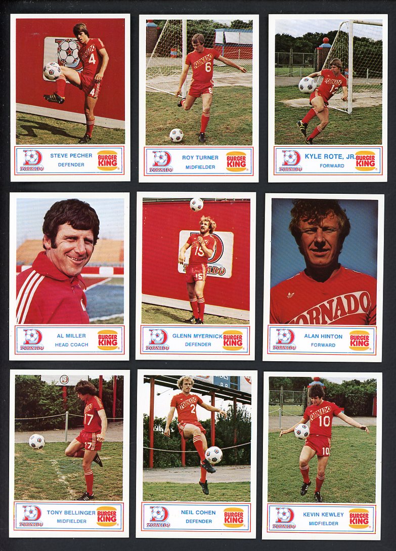1977 Burger King Dallas Tornados Complete Set 560066
