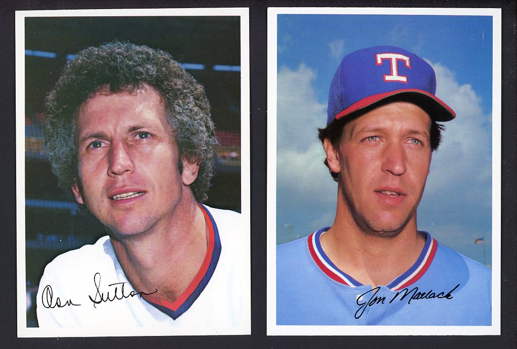 1981 Topps Giant Photo Cards Rangers Astros Complete Set 560074