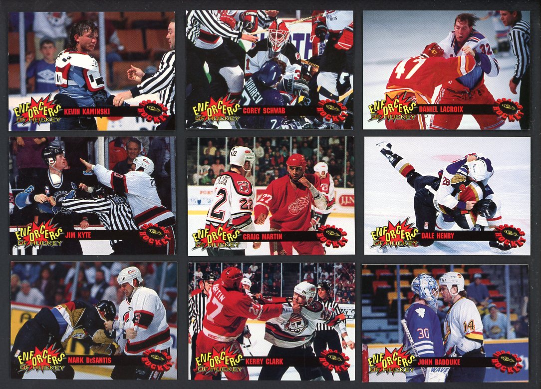 1994 Classic Hockey The Enforcers Complete Set 560108