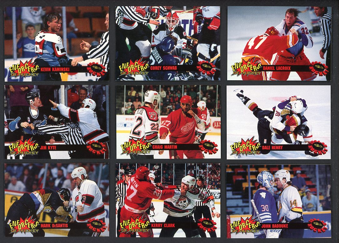 1994 Classic Hockey The Enforcers Complete Set 560109