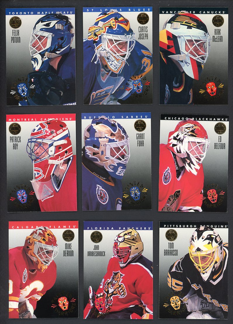 1993 Leaf Hockey Painted Warriors Complete Set 560118